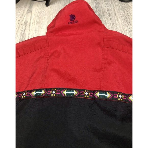 Vintage Alpine Design Jacket Gore Tex Full Zip Color Blocked Women’s Size Small - Picture 4 of 8